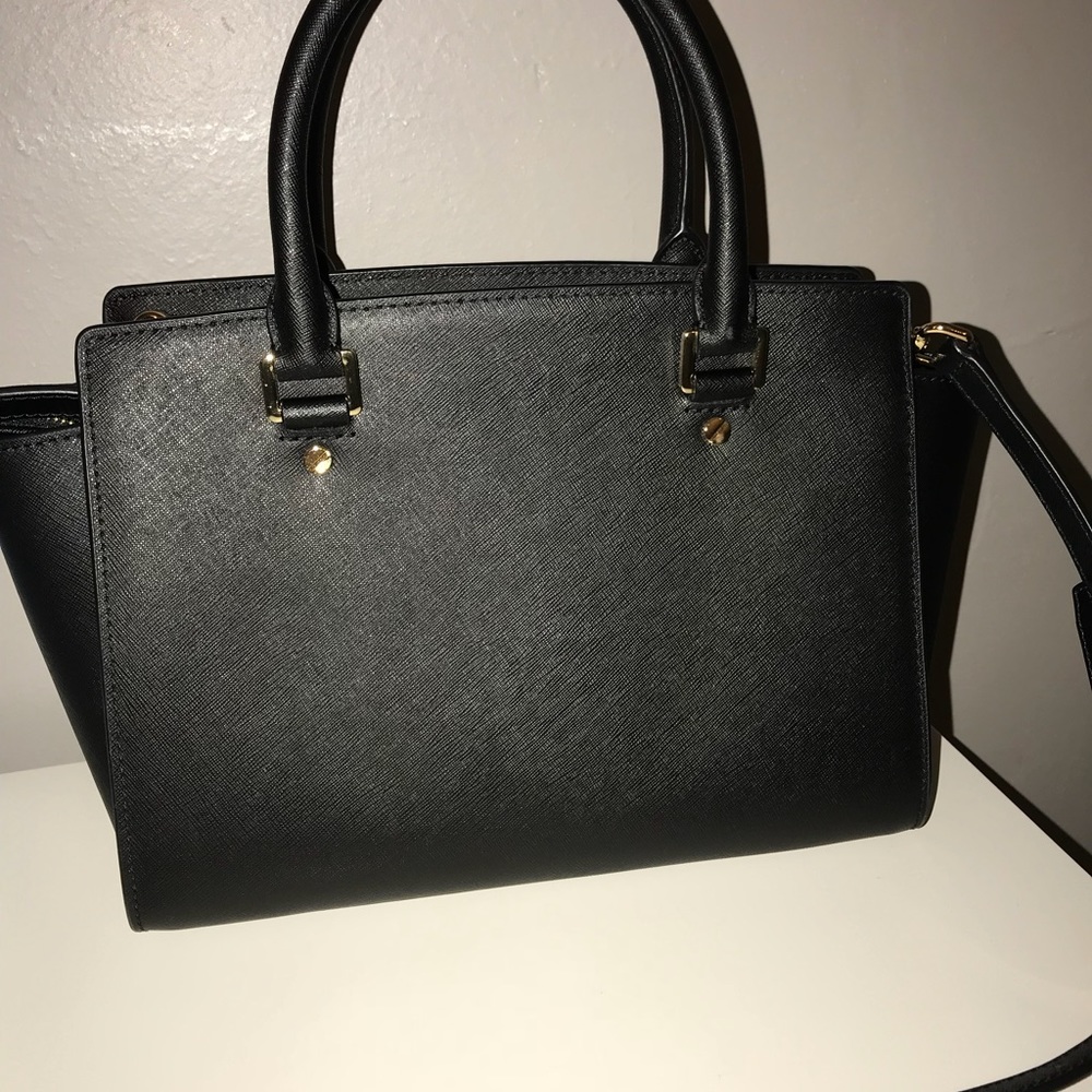 Selma Saffiano Leather Satchel - Picture 6 of 8